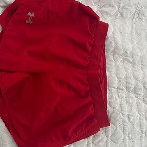 Under Armour Women's Bold Red Athletic Shorts